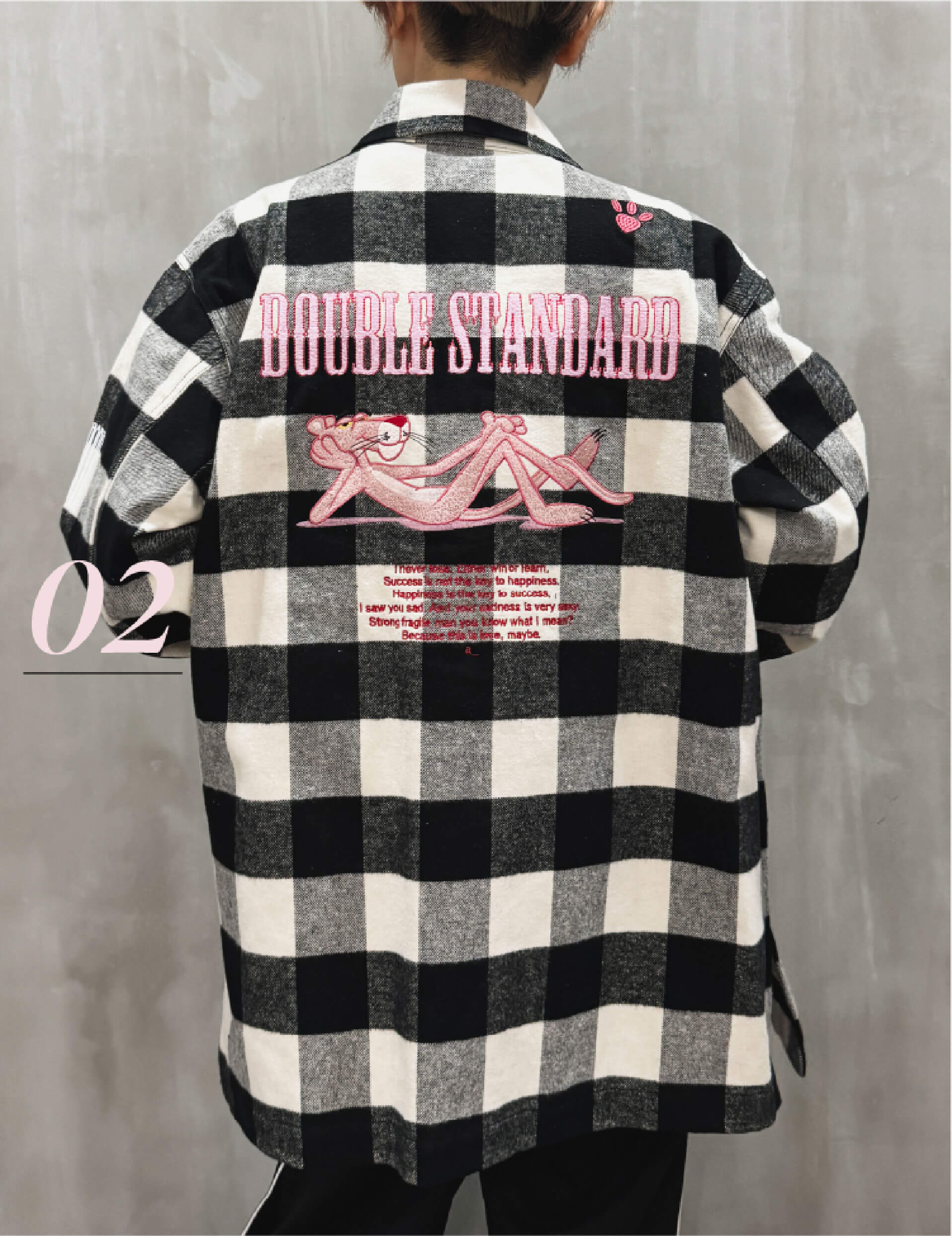 DOUBLE STANDARD CLOTHING（ダブルスタンダードクロージング）｜PINK PANTHER × DSC / オリジナルチェックシャツジャケット｜0204-650-243