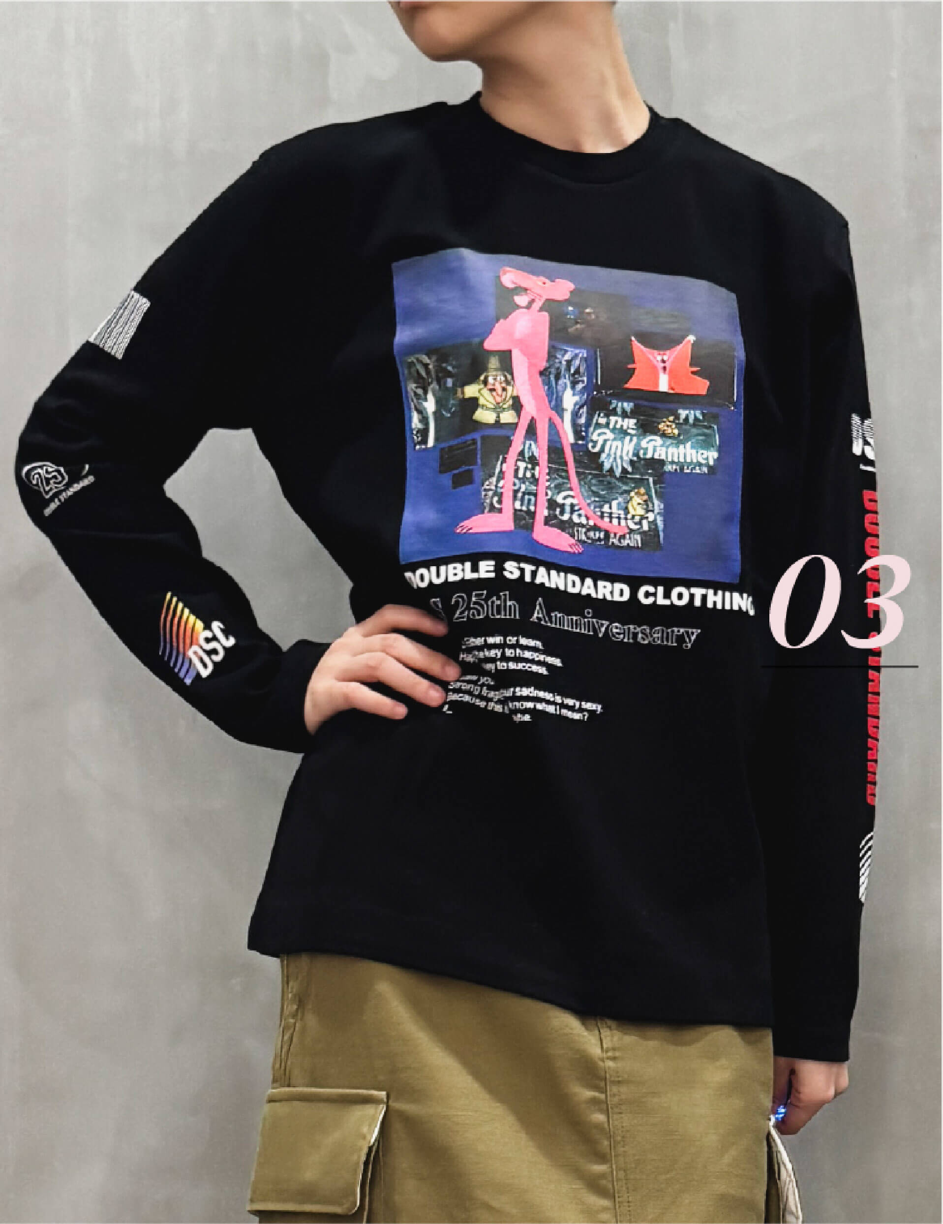 DOUBLE STANDARD CLOTHING（ダブルスタンダードクロージング）｜PINK PANTHER×DSC / Graphic Long Sleeve T-shirts｜0208-430-243