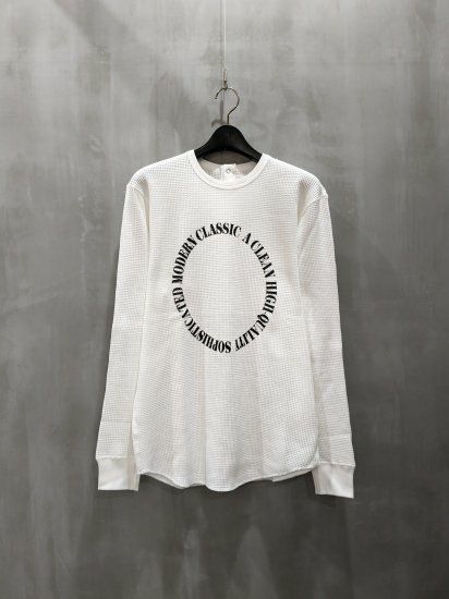 Boutique Ordinary（ブティークオーディナリー） | サークルタイポグラフィーサーマルロングTシャツ | BO23-110T | MFG  WEBSTORE