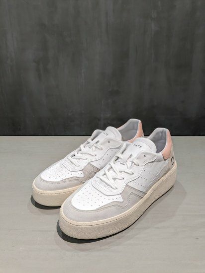 D.A.T.E.（デイト） | STEP CALF WHITE-PINK | W381-ST-CA-WP | MFG