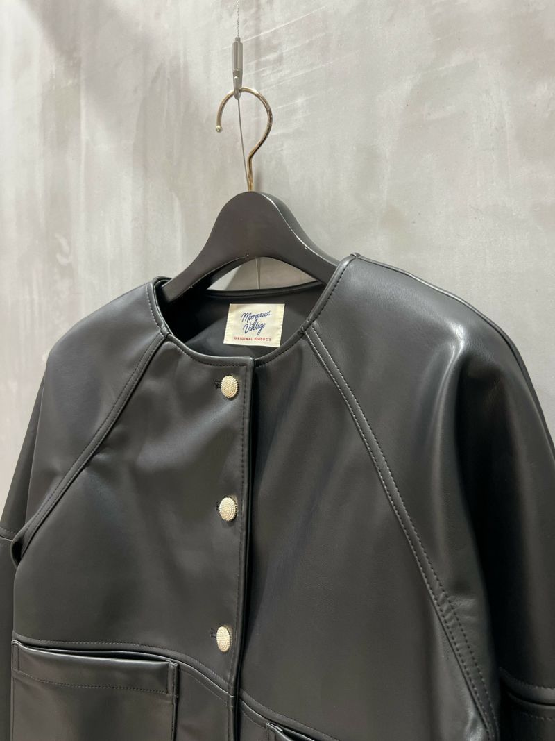 SALE】MARGAUX VINTAGE（マルゴーヴィンテージ）｜gold button leather 
