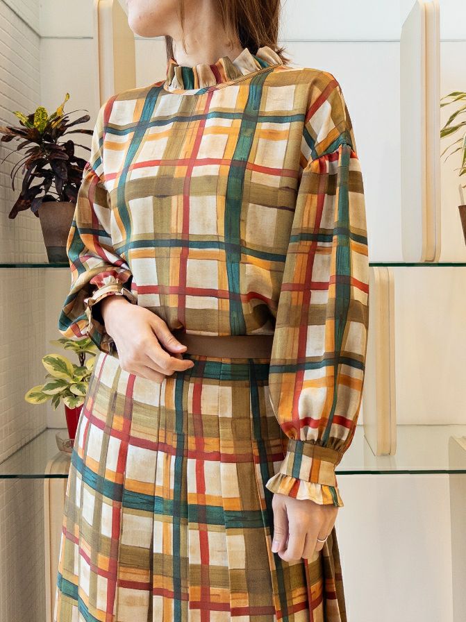 【20%OFFセール】BEATING HEART(ビーティングハート) | チェックブラウス | BB205J2