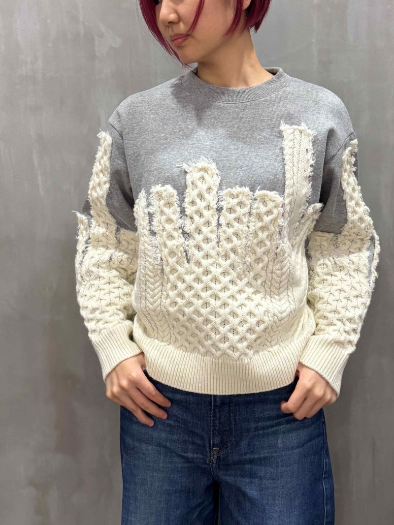 1% SHUHEI OGAWA(イチパーセント シュウヘイオガワ)| ニットドッキングトレーナー | 23W-N-1