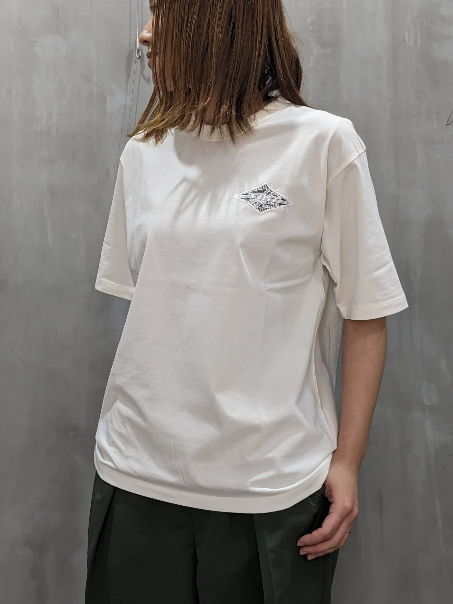 beautiful people(ビューティフルピープル)|supima cotton jersey surf emb T-shirt|1425310011
