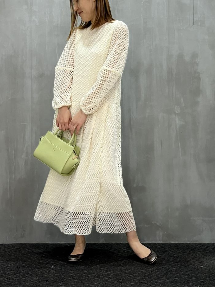 【残り1点】CHIGNON(シニヨン)|レースボリュームワンピース|5641-076NH