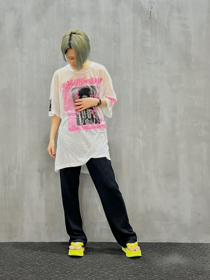 doublet（ダブレット）｜SEE-THROUGH PRINT T-SHIRT｜24SS36CS318