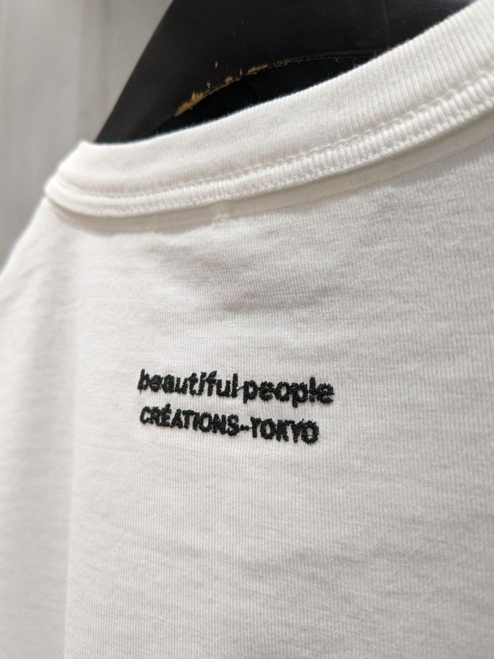 Beautiful people(ビューティフルピープル)|giza Cotton Jersey EMBROID