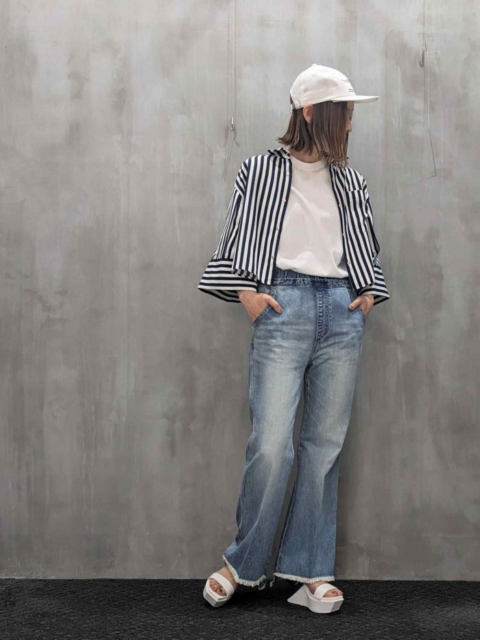 MARGAUX VINTAGE（マルゴーヴィンテージ）｜Stripe blouse｜MG BL 
