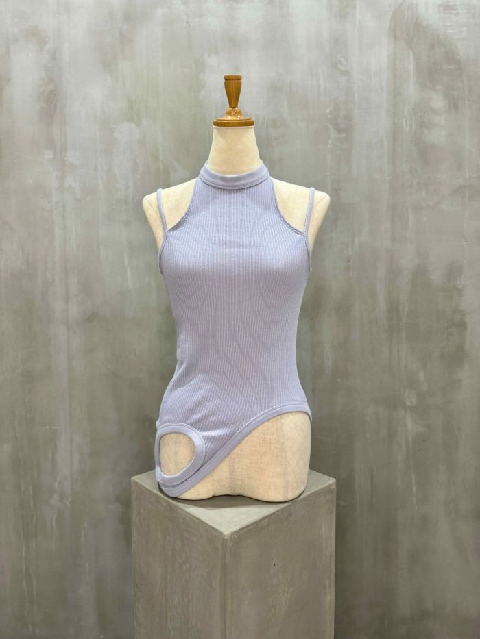 beautiful people(ビューティフルピープル)|double-end sheer rib jersey tank top|1415310009