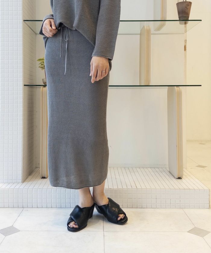 【20%OFFセール】BEATING HEART(ビーティングハート)|リネンニットタイトスカート|BK210K1