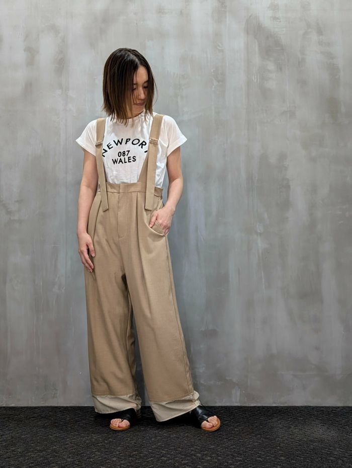 CHIGNON（シニヨン）｜シアーヘムサロペットパンツ｜3643-482kk