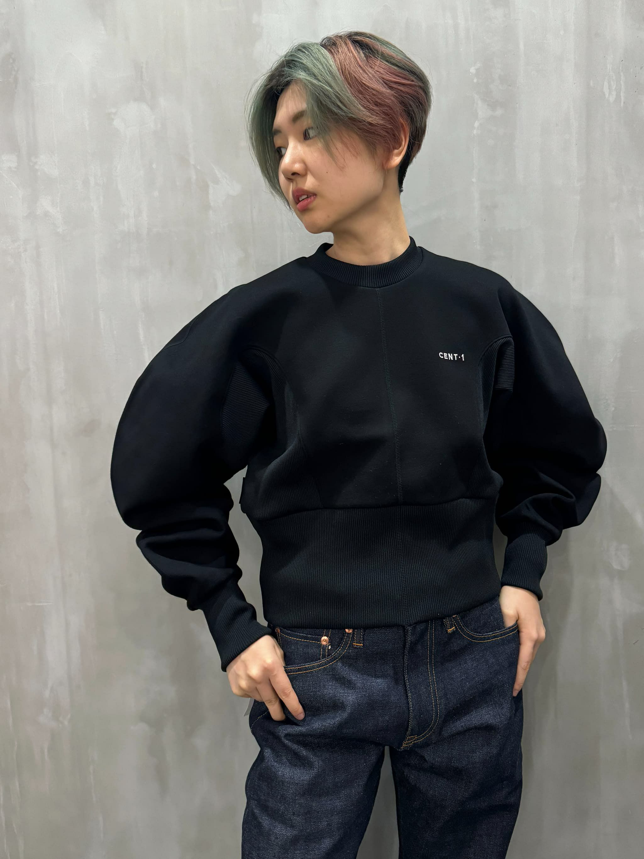 1% SHUHEI OGAWA(イチパーセント シュウヘイオガワ)|シルエットダンボールスウェット|24A-T-13