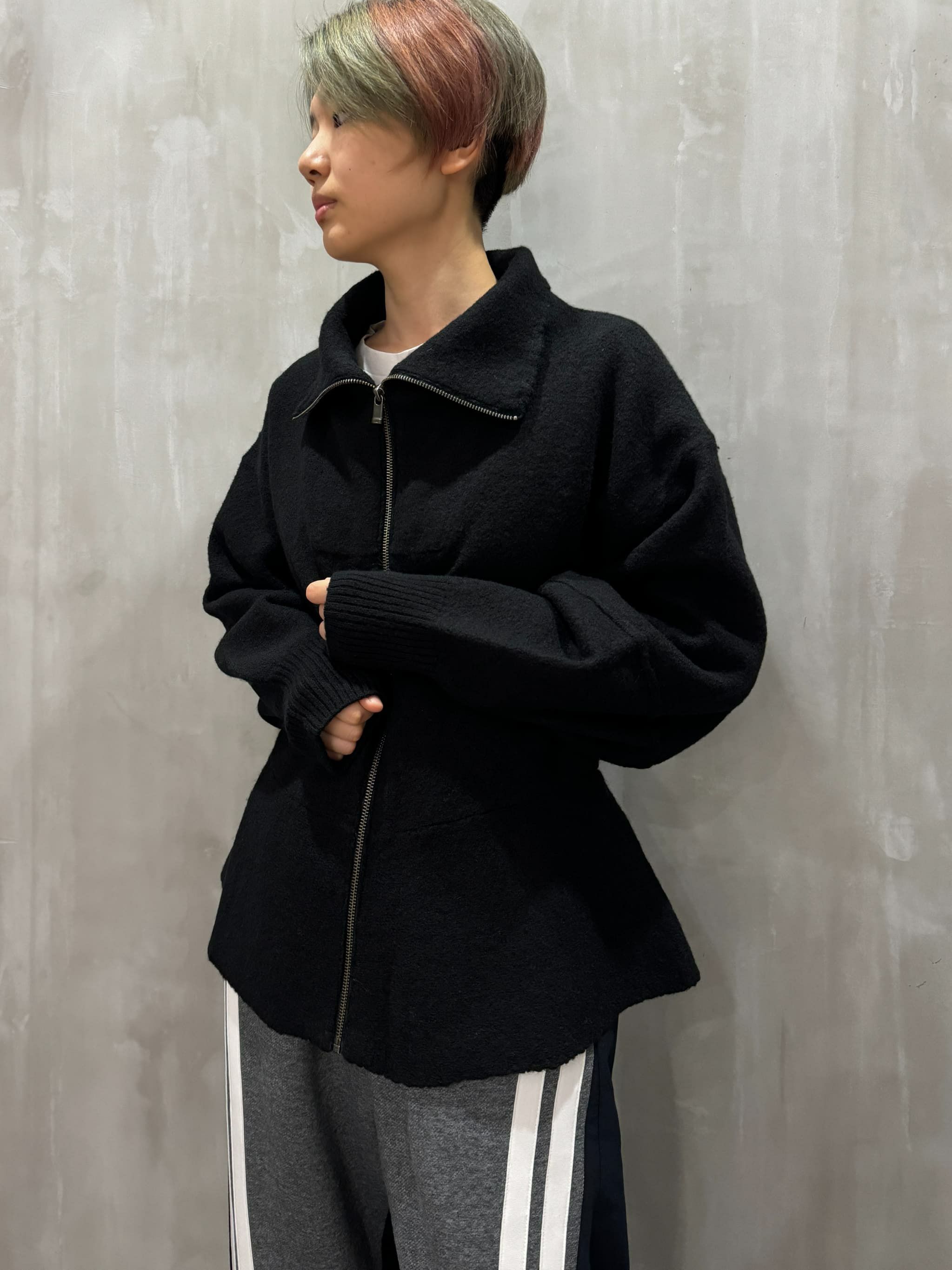 【ニット、スウェット　カーディガン、ロング、黒】 GLAYのTERUさん着用 ニット、スウェットカーディガン、ロング、黒】 GLAYのTERUさん着用