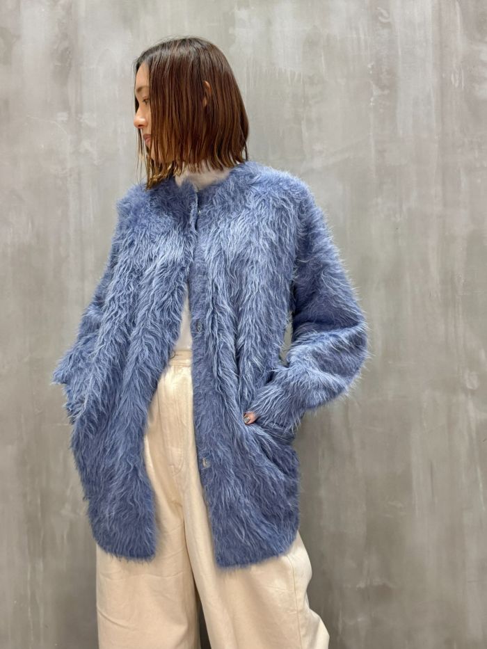 【20%OFFセール】Lallia Mu(ラリア・ムー)|シャギーニットコーディガン|2413487