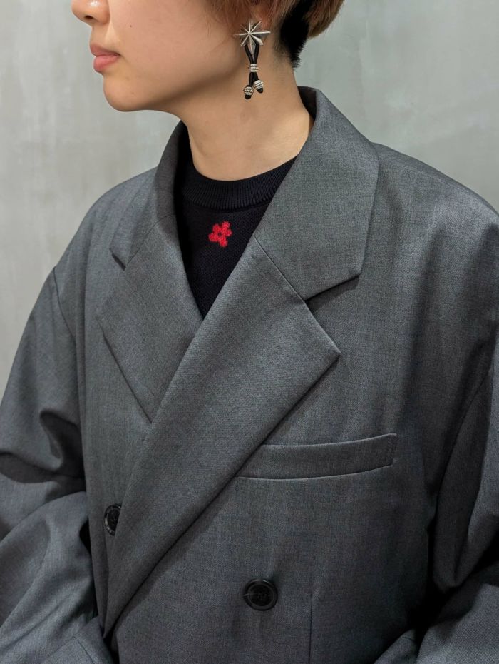 vintage issey miyake 変形テーラードジャケット ストライプ