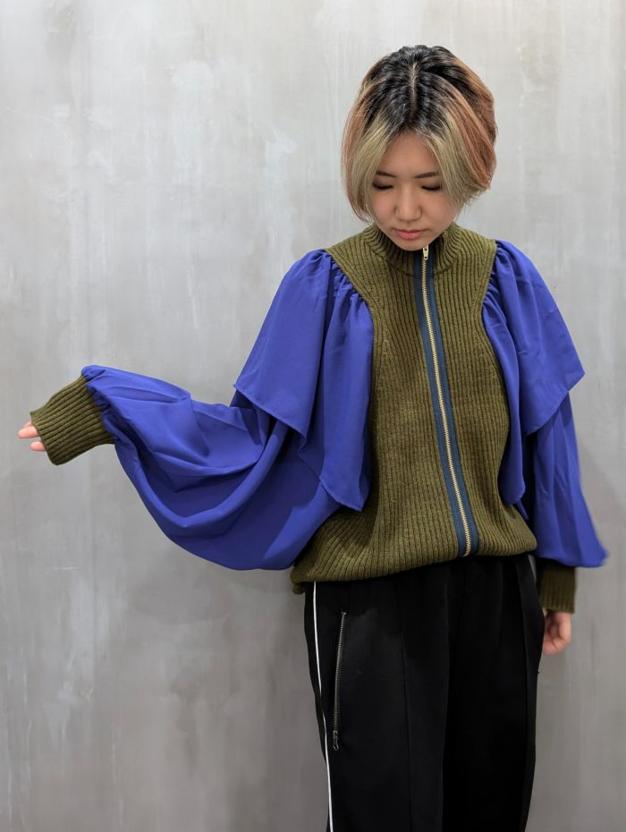 1% SHUHEI OGAWA(イチパーセント シュウヘイオガワ)|Rib & Knit Cardigan|24A-N-8