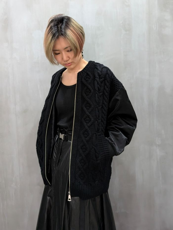 【20%OFFセール】CEaRET(シーレット)|Knit Docking Outer|243025