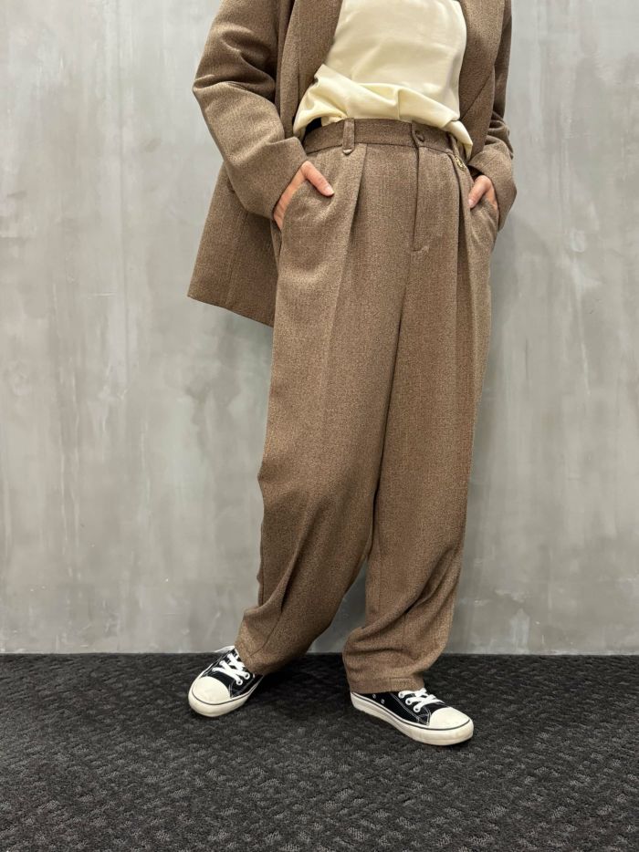 【20%OFFセール】CHIGNON(シニヨン)|ツイードタックヘムパンツ|3645-241MK