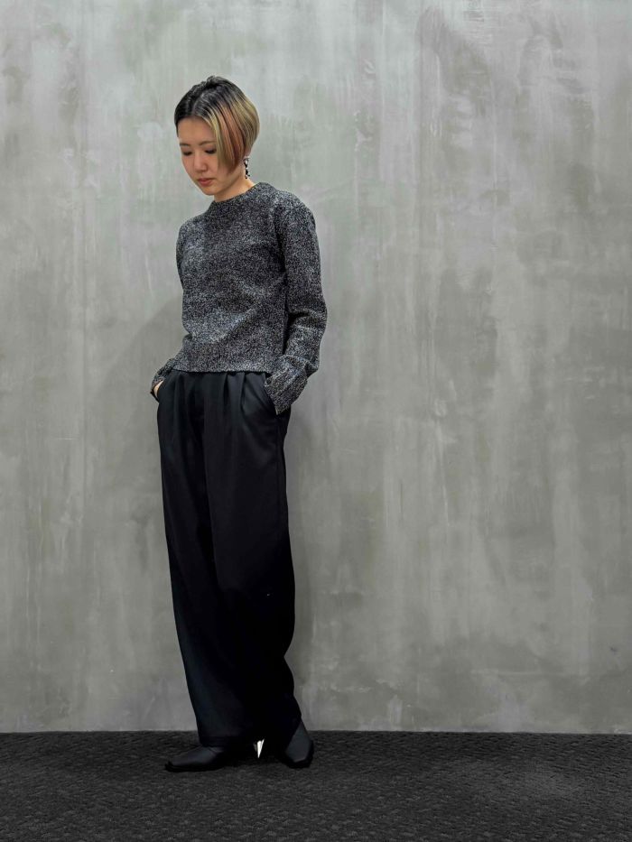 ASTRAET（アストラット）｜3G ミックス クルーネックニット｜5413-199