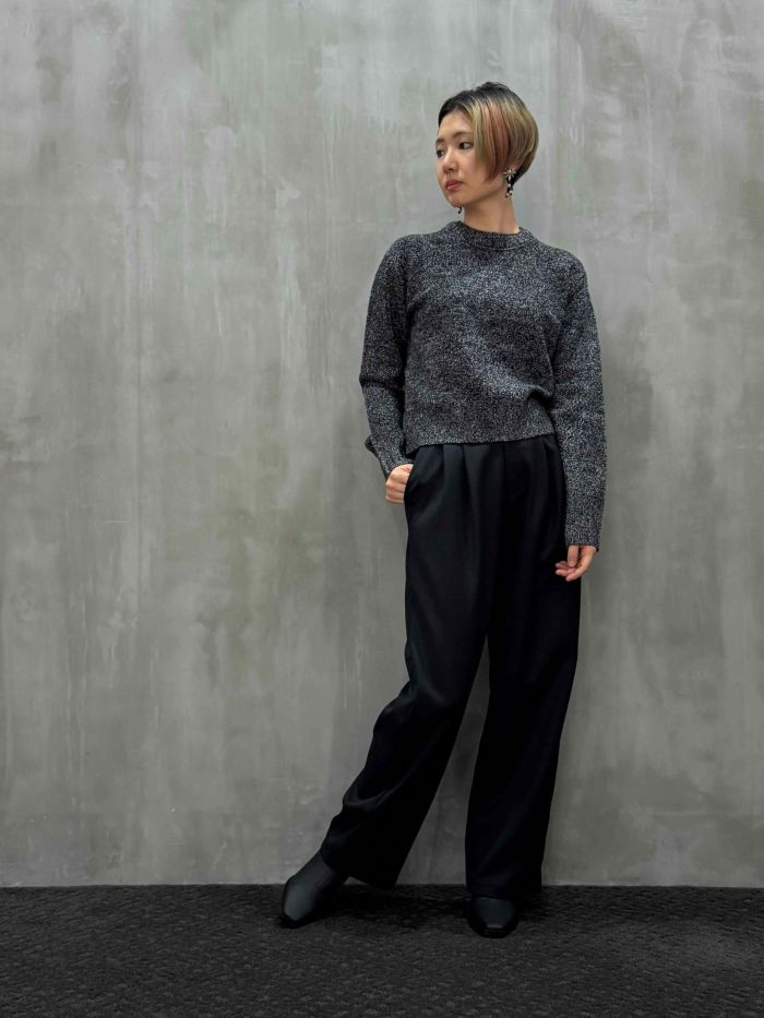 ASTRAET（アストラット）｜3G ミックス クルーネックニット