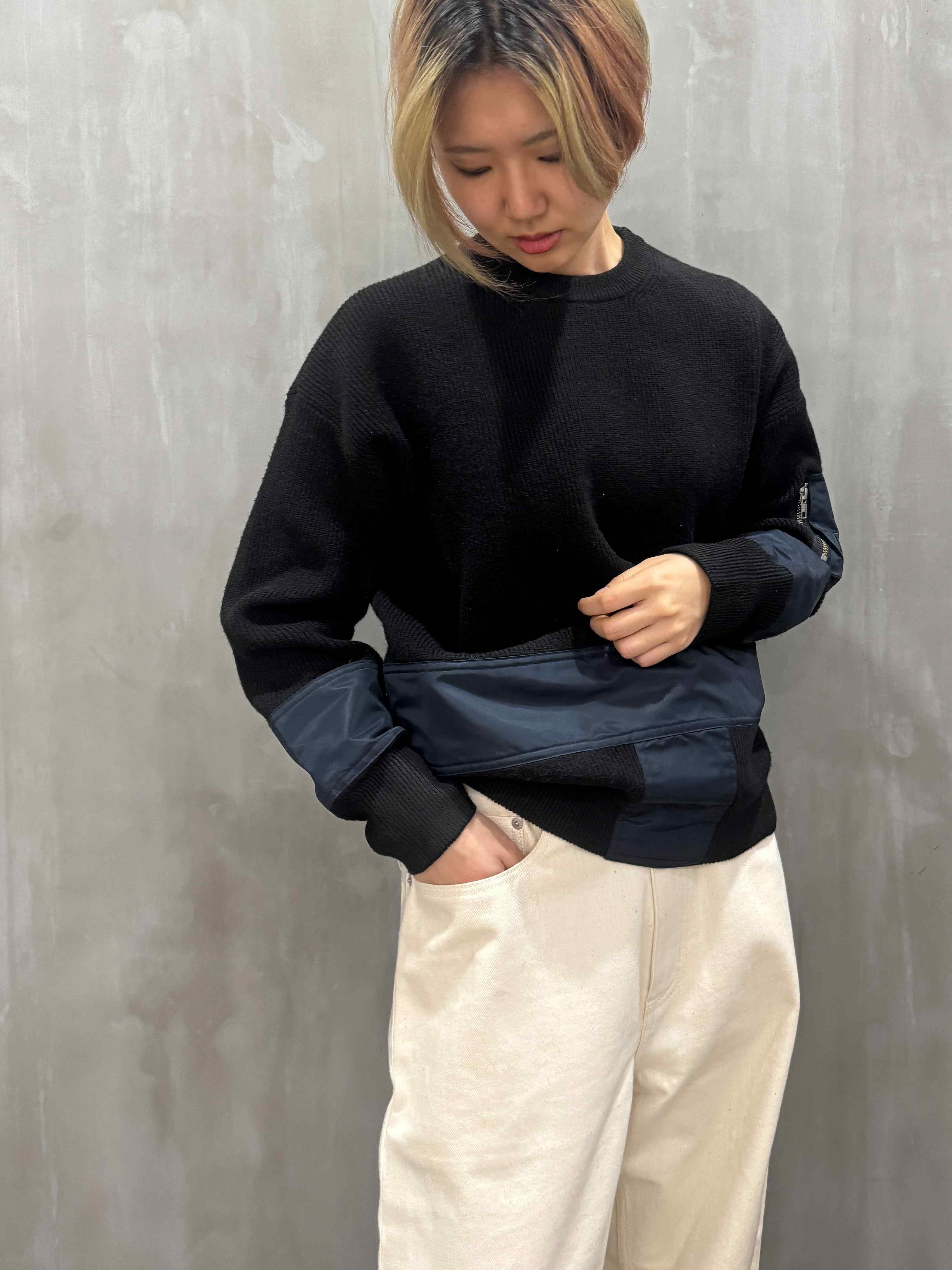 MARECHAL TERRE（マルシャルテル）│MA-1 Knit Pullover｜ZMT245KN517 | MFG WEBSTORE