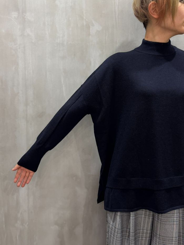 CEaRET◆ハイネックニットプルオーバー/ニット・セーター(厚手)/2/ポリエステル/GRY/244006// CEaRET(シーレット) / ハイネックニットプルオーバー/ニット