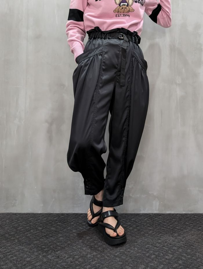 1% SHUHEI OGAWA(イチパーセント シュウヘイオガワ)|ヘビーサテンパンツ|24W-P-38