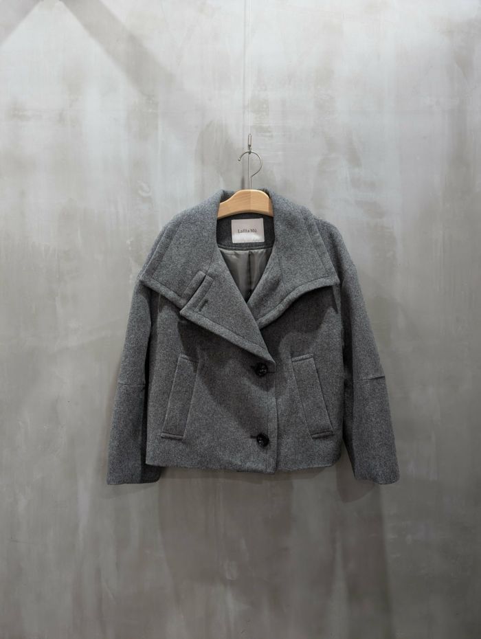 【20%OFFセール】Lallia Mu(ラリア・ムー)|ビックカラーショートコート|2414244