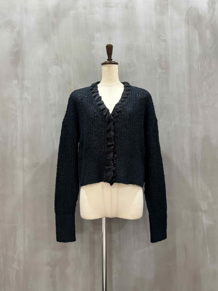 【20%OFFセール】CEaRET(シーレット)|Satin Ribbon Cardigan|251019