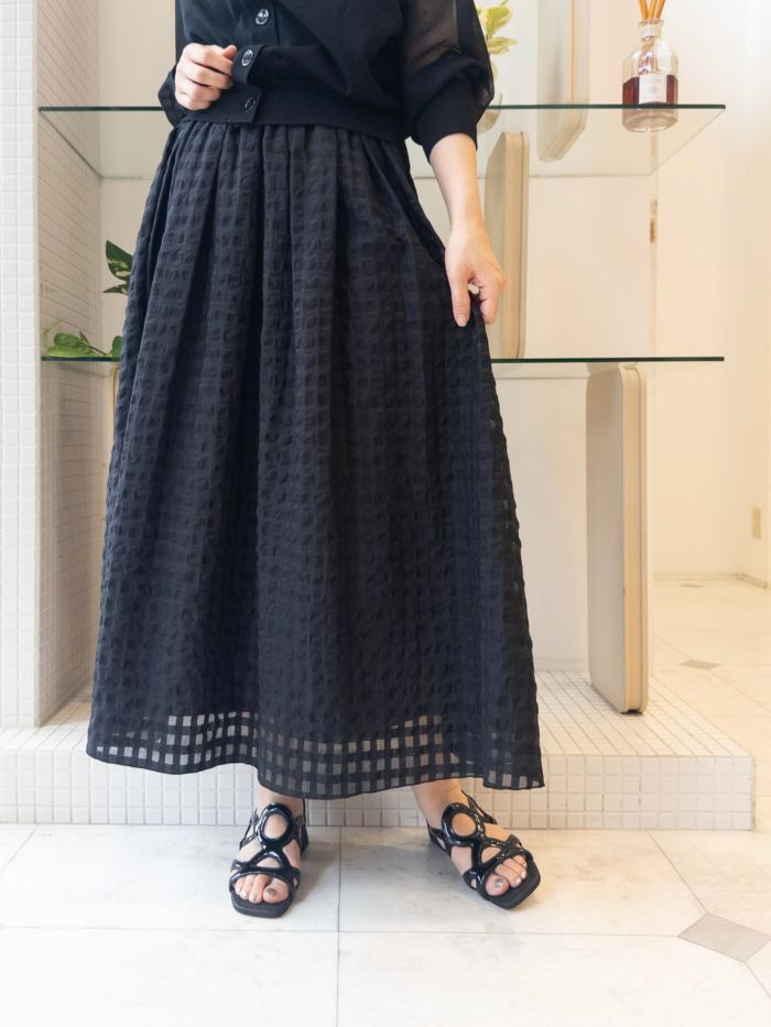 【20%OFFセール】BEATING HEART(ビーティングハート)|エンボスチェックスカート|BS004L1