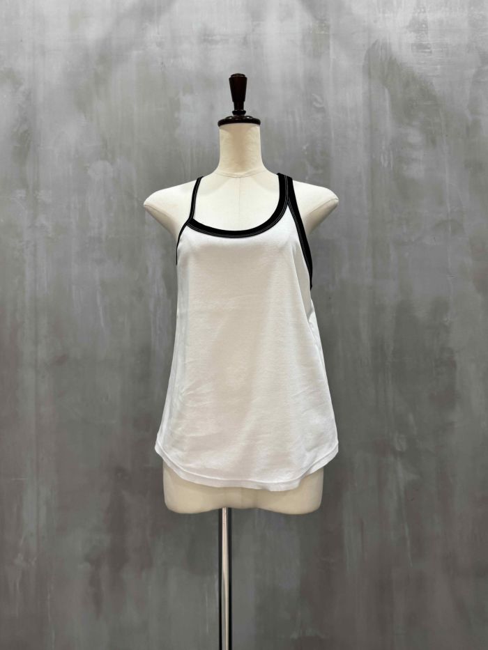 ASTRAET(アストラット)|コットン フライス トリム タンクトップ|5417-214-0213