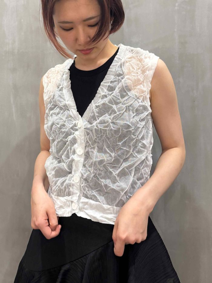 ASTRAET(アストラット)|16G リンクル Vネックベスト|5418-199-0159