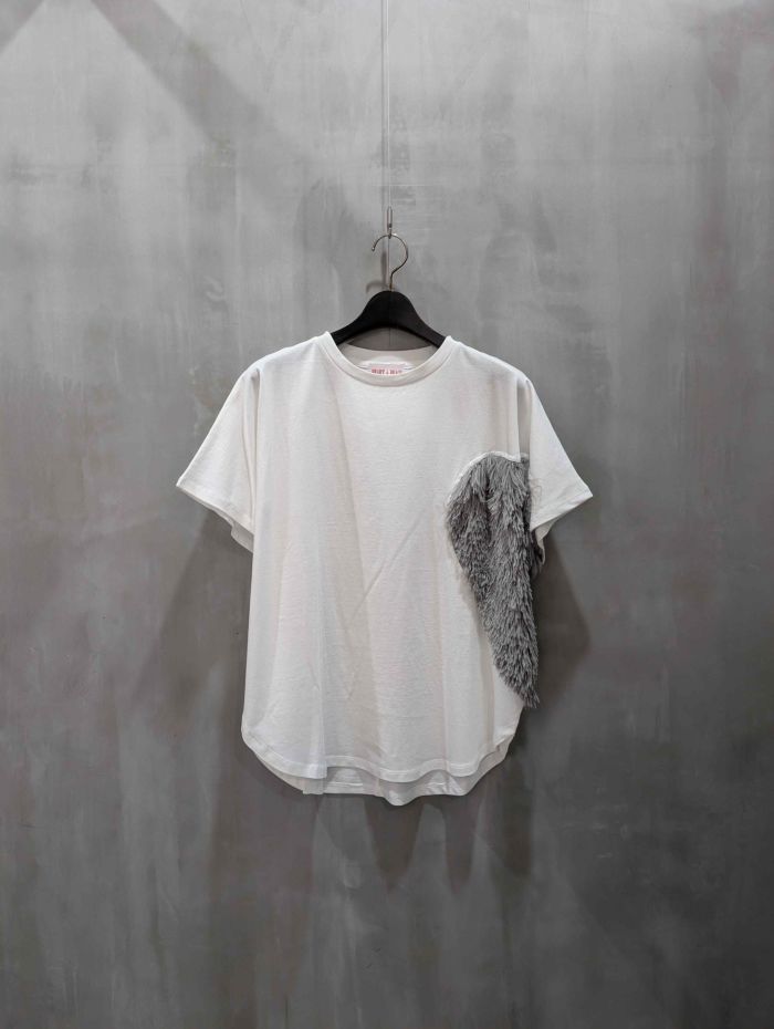 マルゴービンテージ ハートフリンジTシャツ グレー - メルカリ