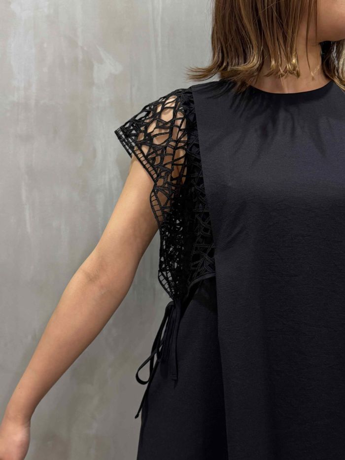 Lallia Mu（ラリア・ムー）｜クロッシェレースドットドレス