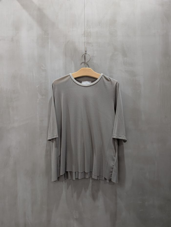 【20%OFFセール】CYAN TOKYO(シアントーキョー)|back gather tulle tops (half sleeve)|501342