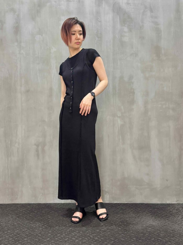 セール】Maxi Length Lace One-piece Dress/マキシレース