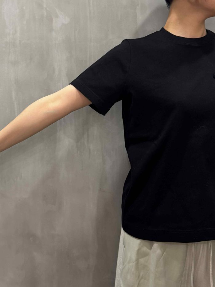 【DOUBLE STANDARD CLOTHING】DSロゴ刺繍Tシャツ★☆0208-010-253 DSC / 筆記体DSロゴ刺繍Tシャツ TOPS Night STORE | ダブル