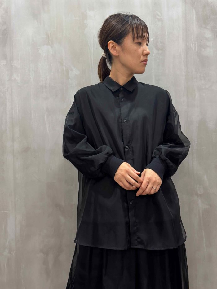 SIWALY fluid(シワリーフルイド)|Sheer Shirt|525215