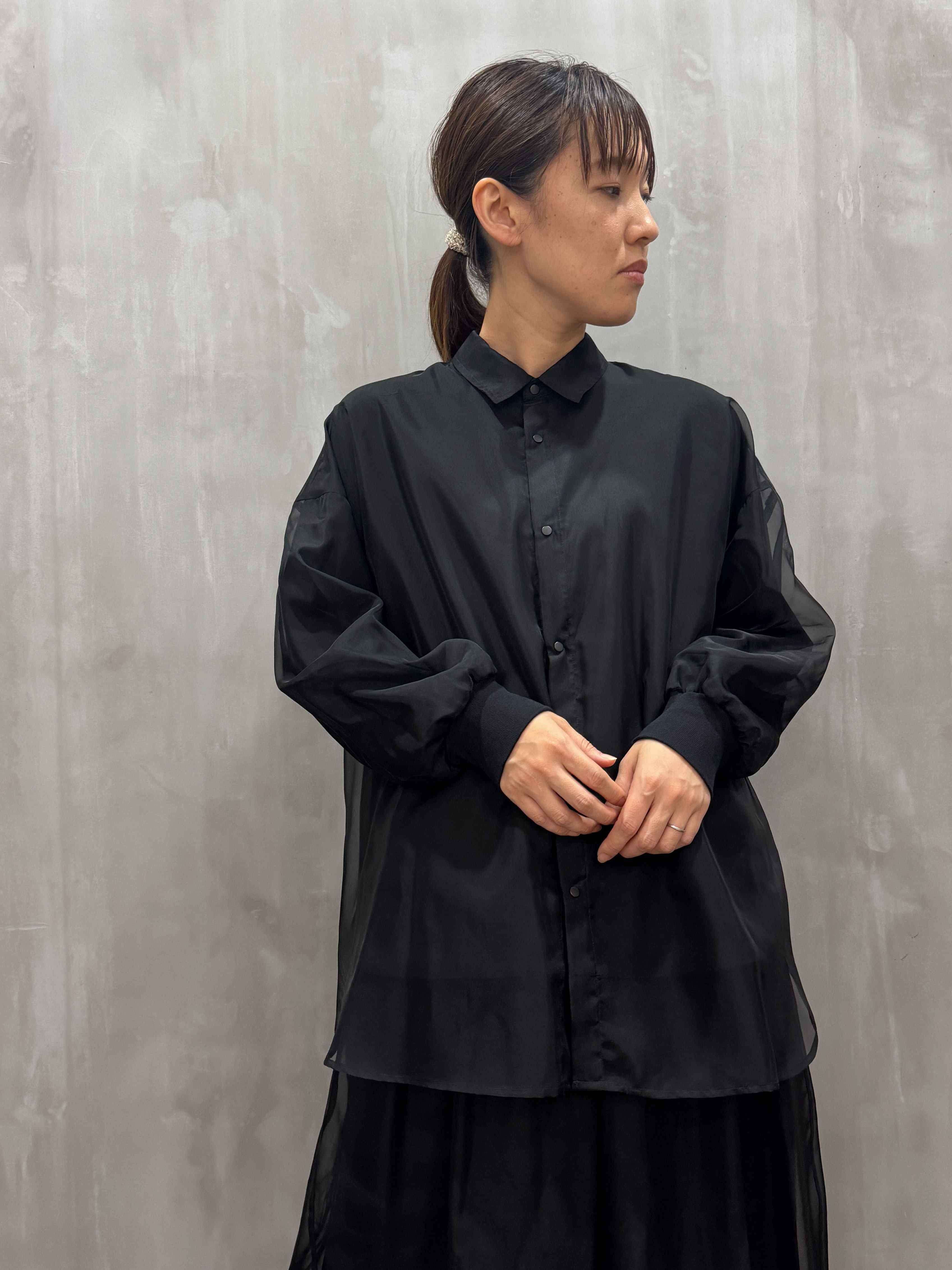 SIWALY fluid(シワリーフルイド)|Sheer Shirt|525215