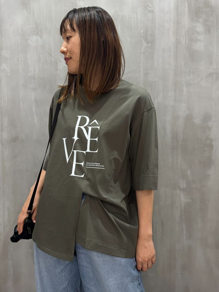 Lallia Mu(ラリア・ムー)|アシンメトリースリットカットソー|2513510