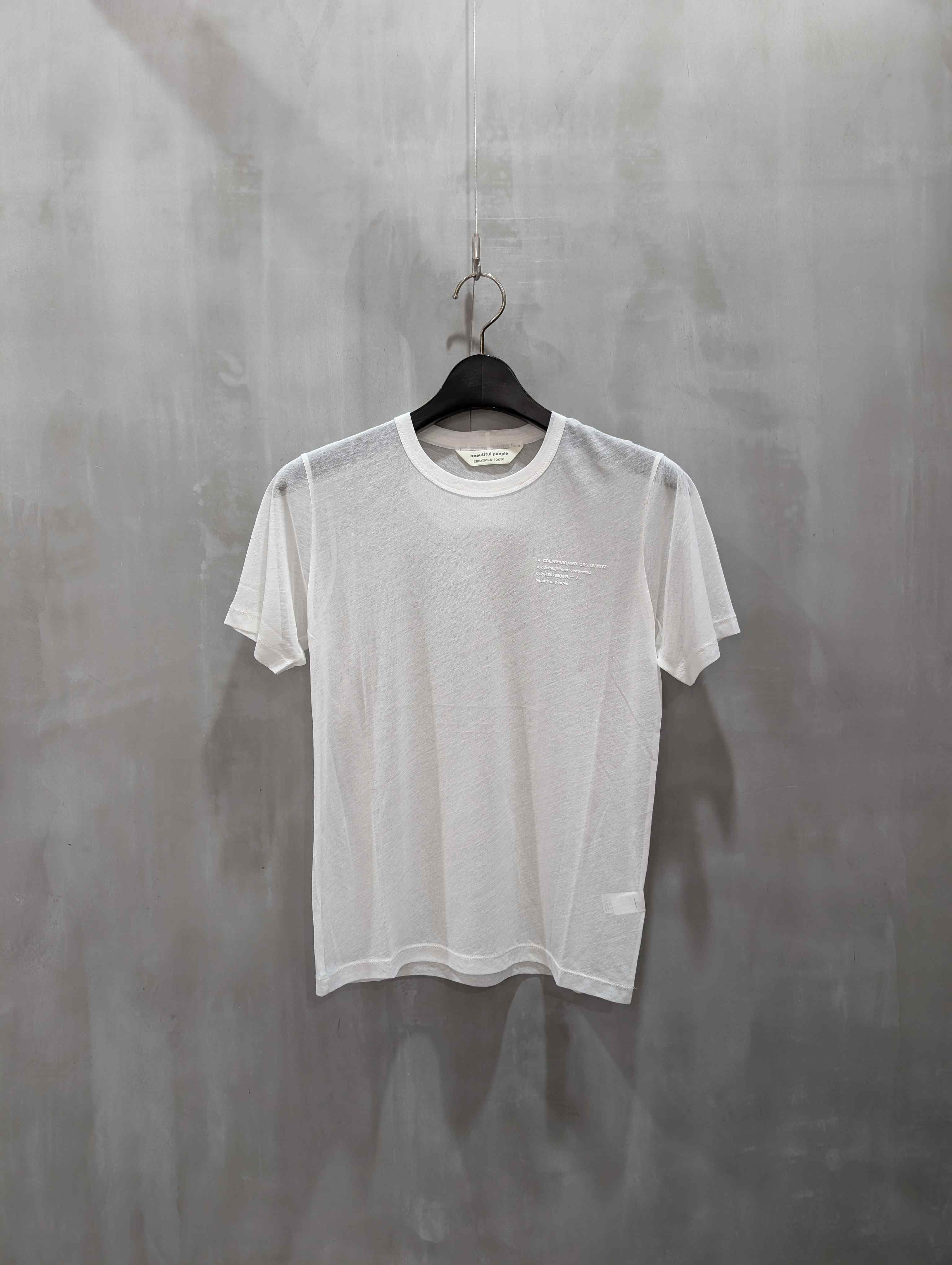 beautiful people(ビューティフルピープル)|sheer jersey akzidenz grotesk T|1545310025