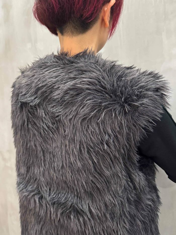 SIWALY fluid（シワリーフルイド）｜Eco Fur Knit Vest｜525308