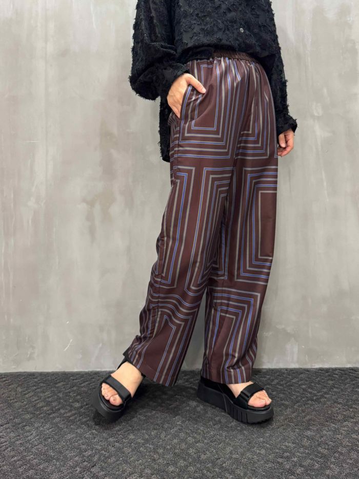 CHIGNON(シニヨン)|オリジナルスクエアパネル柄パンツ|3454-026MK