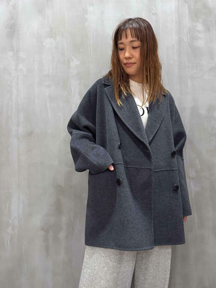 YENN(イェン)|DOUBLE FACE PEA COAT|Y253-71090