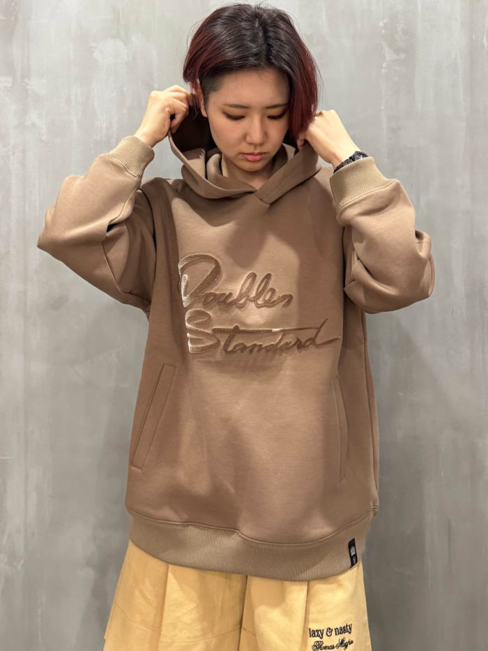 DOUBLE STANDARD CLOTHING(ダブルスタンダードクロージング)|歯ブラシ刺繍ダンボールフーディー|0208-430-253