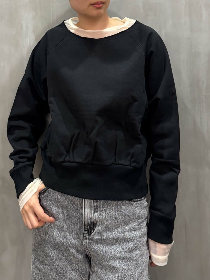 MAISON SPECIAL（メゾンスペシャル）｜Sheer Neck Sweatshirt