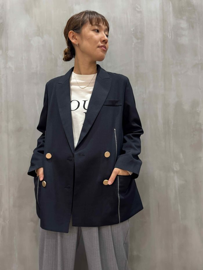 HERENCIA(ヘレンチア)|Zigzag Stitch Tailored Jacket|H225300