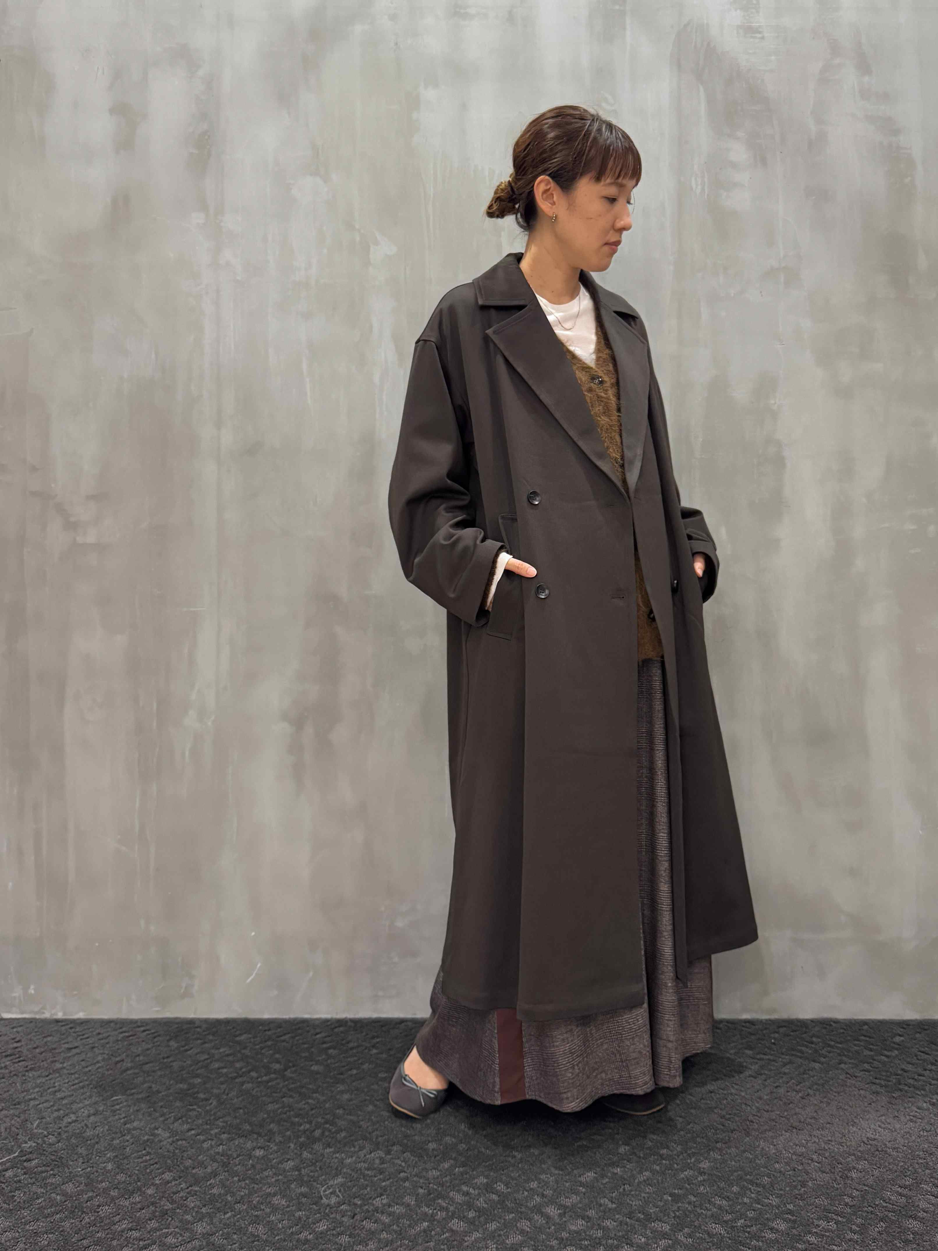 イェン タックデザインマキシコート YENN Y253-71088 国内正規品 2025秋冬新作 送料無料 イェン タックデザインマキシコート YENN Y253-71088 国内正規品 2025