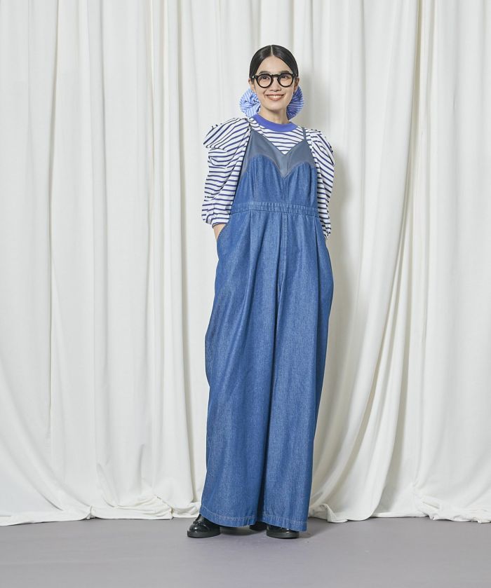 【3月入荷予定】THOMAS MAGPIE(トーマスマグパイ)|Light Denim Overalls|2261303