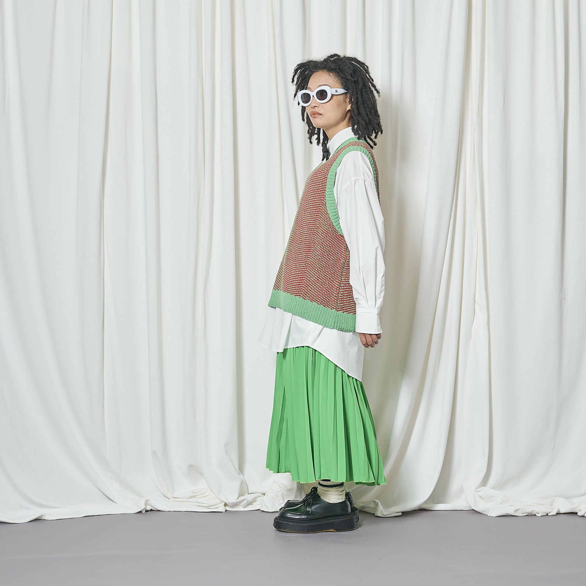 3月入荷予定】THOMAS MAGPIE（トーマスマグパイ）｜Pleats Skirt